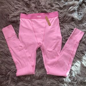 Skims Rib-Knit Leggings Bubble Gum